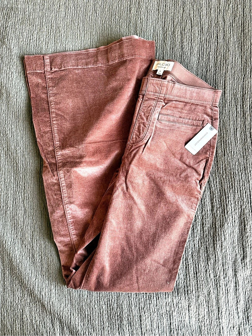 Pilcro Brown Flare Pants